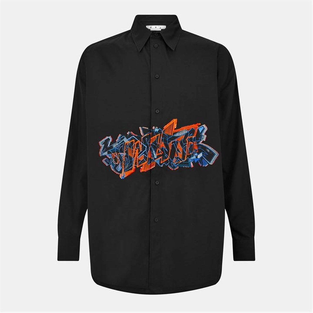 Off White Off Grf Cp Ovr Shrt - Black